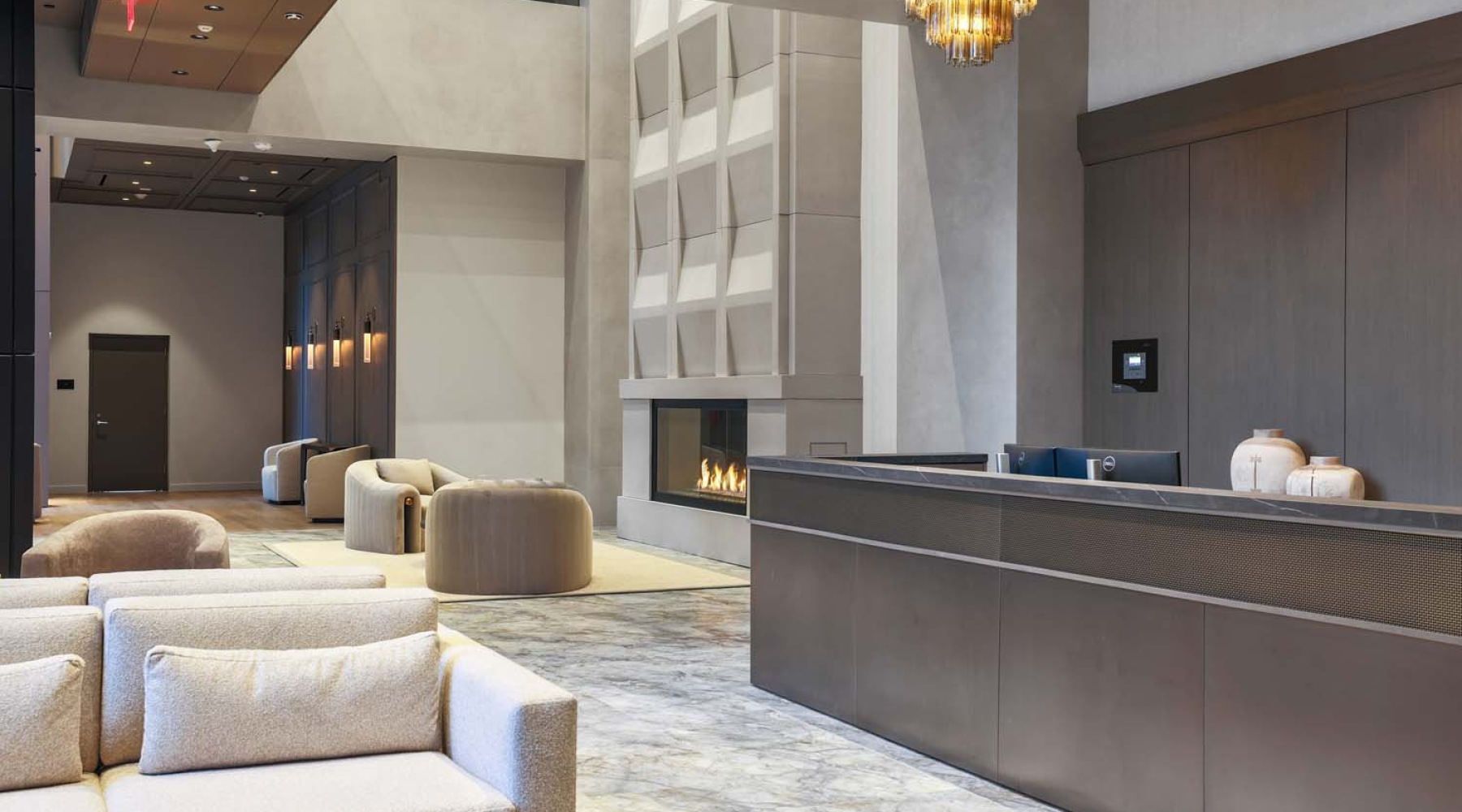 Concierge and Secure Lobby 