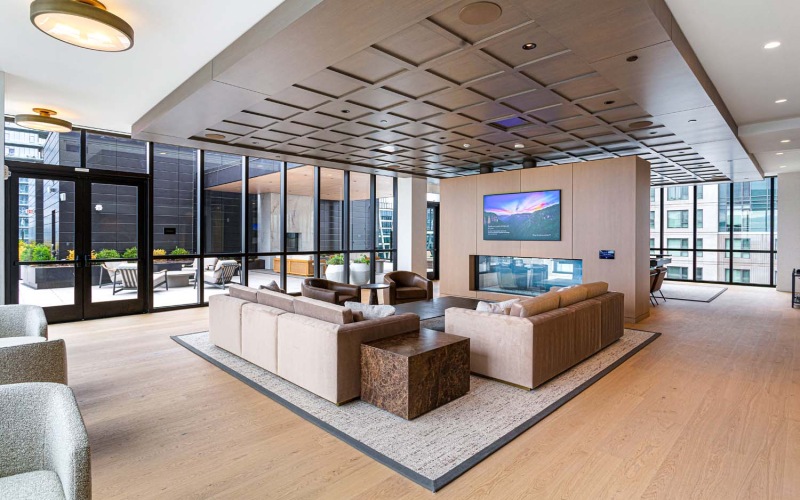 private resident lounge amenity space